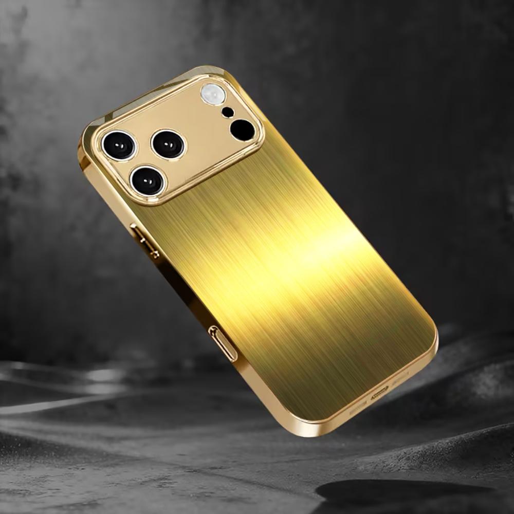 Exquisite Luxurious High-end Phone Case Electroplated Glass PhoneCase for iPhone 17 16 15 14 13 12 11pm Pro Plus Dropresistant