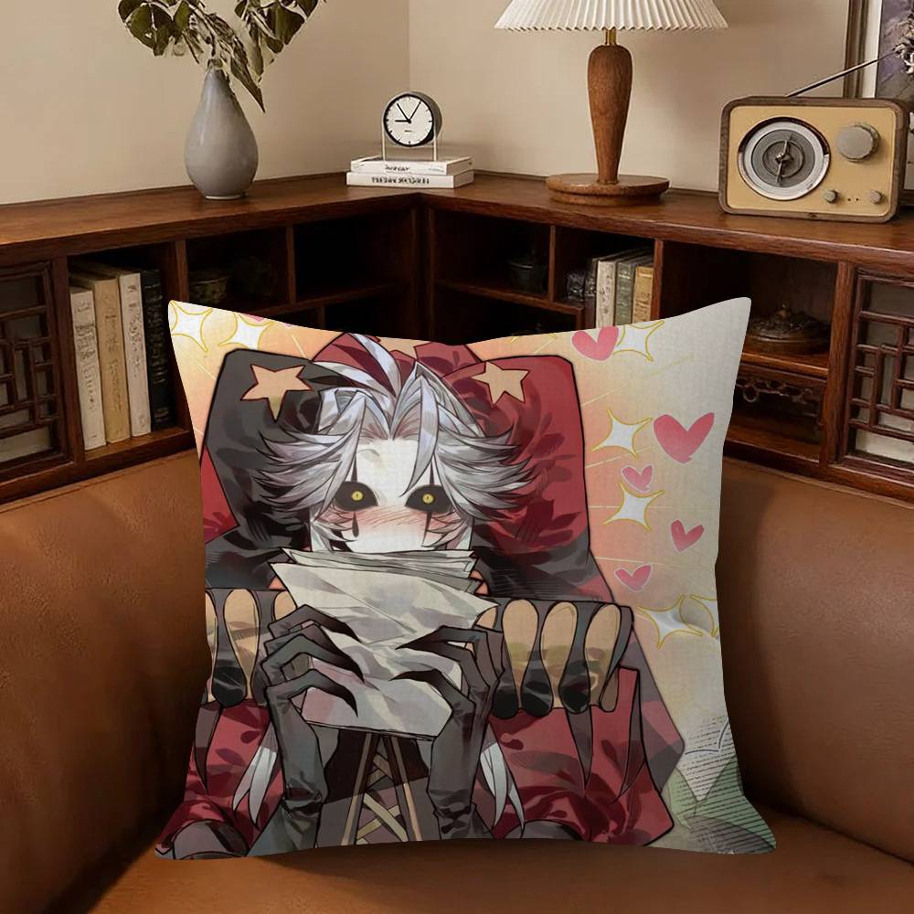 Anime The Freak Circus Pierrot Pillow Cushion Cover Pillowcase Living Room Sofa Home Decor