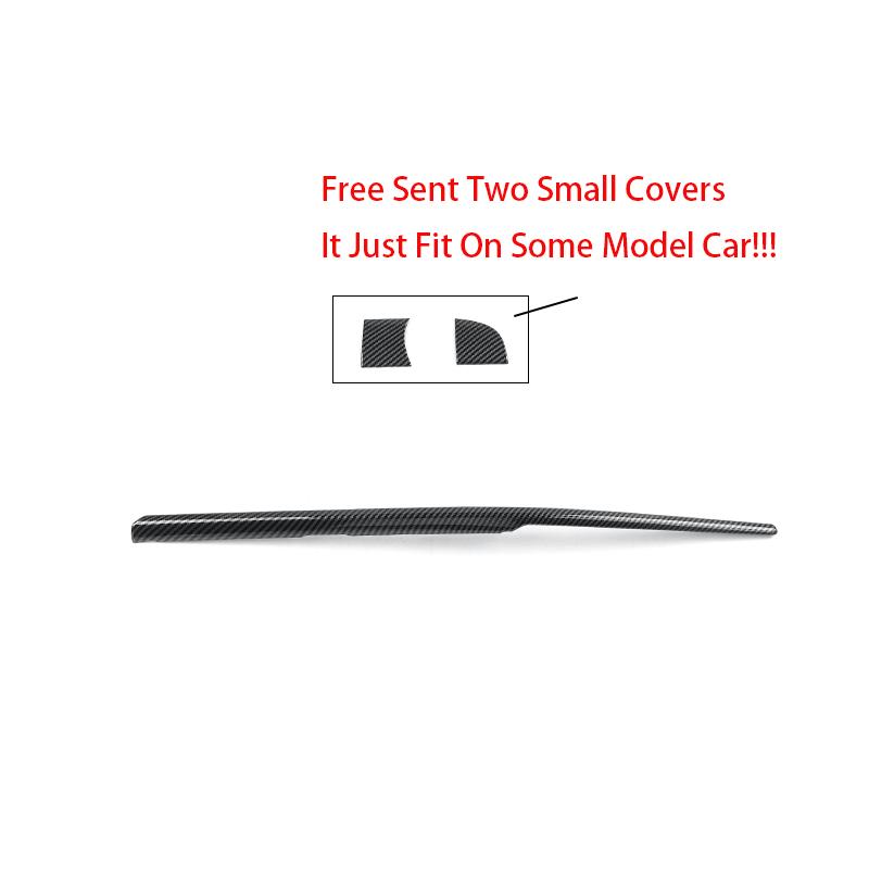 For Kia Morning Picanto - LHD Red Dashboard Trim Stripe Interior Middle trument Panel Decorative Cover Carbon For LHD