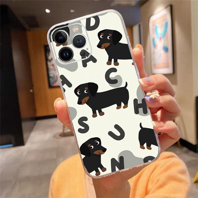 

Cute Cartoon Dachshund dog Phone Case For iphone 17ProMax 17 Pro Air 16 15 14 13 Pro Max 16 15 14 13 Pro 15Plus iphone 13