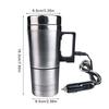 300ml 12V/24V DC Car Heating Cooling Cup Electric Car Kettle Safe Removable Travel USB Heating Cup for Car Winter Accessories