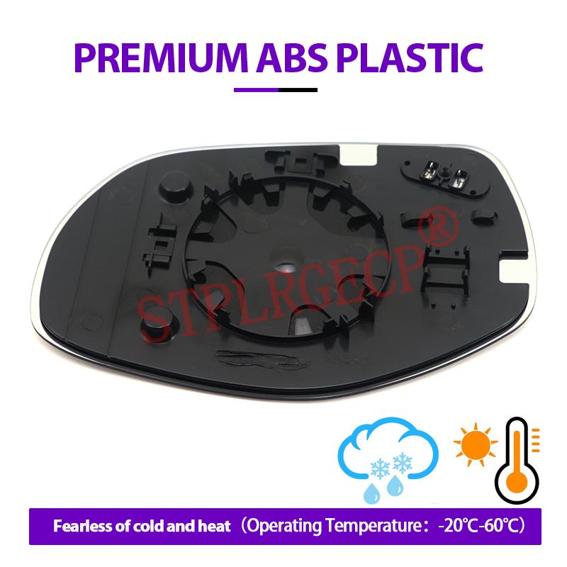 Stplrgecp Passenger Driver Left or Right Door Side Heated Wing Mirror Glass Lens for Porsche Cayenne 957 9PA Facelift 2008-2010