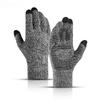 Winter Knitted Men's Gloves Touch Screen Full Finger Autumn Male Gloves