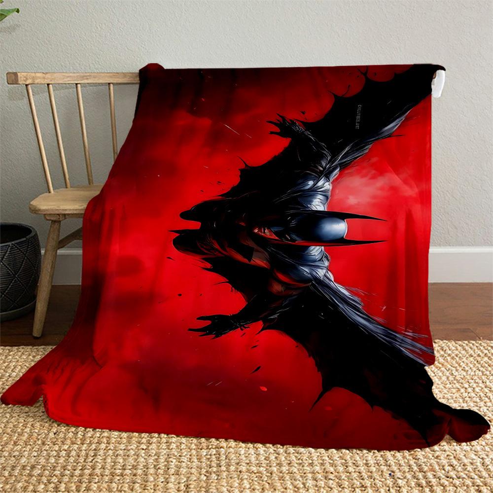 1pc BATMAN Outdoor Blanket - Throw Blanket, Soft , Flannel Blankets, Living Room, Travel, Camping c1209025