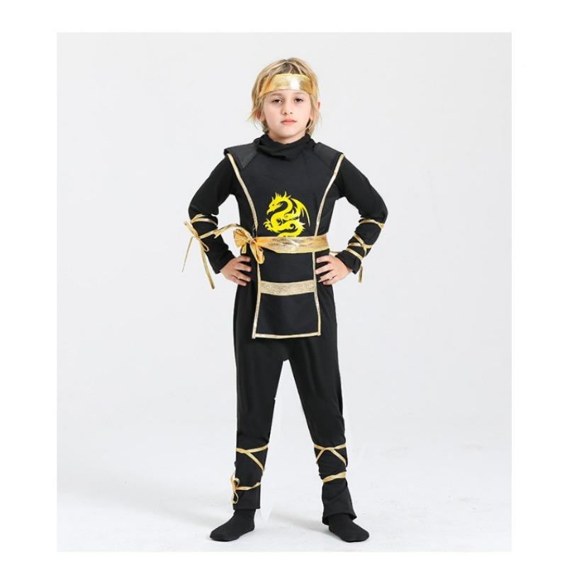 Fantasia de guerreiro cosplay europeu e americano Naruto Halloween Traje de apresentação infantil