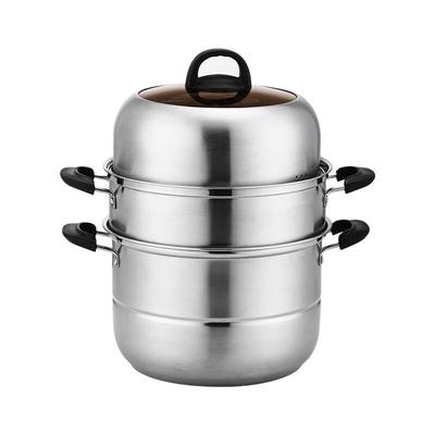 Zhenggang 30CM Double Layer Stainless Steel Multi-Function Steamer Pot