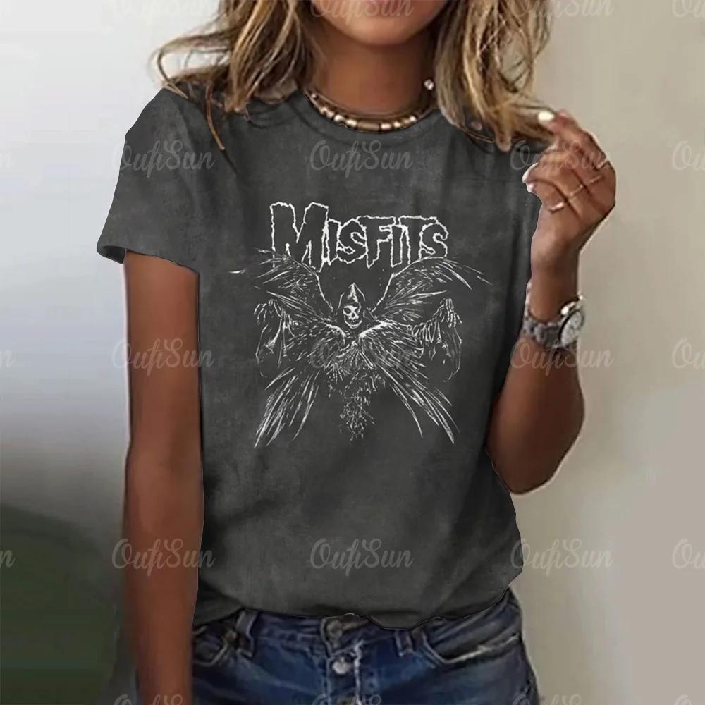 Women's street fashion T-shirt cartoon animal 3D printed short sleeved versatile casual loose round neck top women's clothing