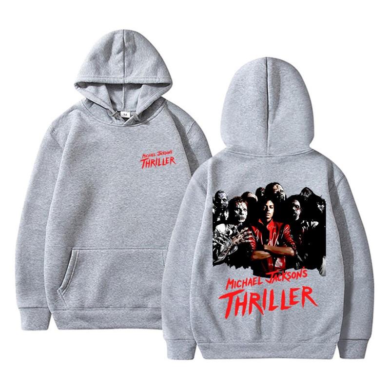 Klassischer Vintage Michael Jackson Thriller Hoodie Herren Damen Retro Gothic Rock Horror Sweatshirts Herren Punk