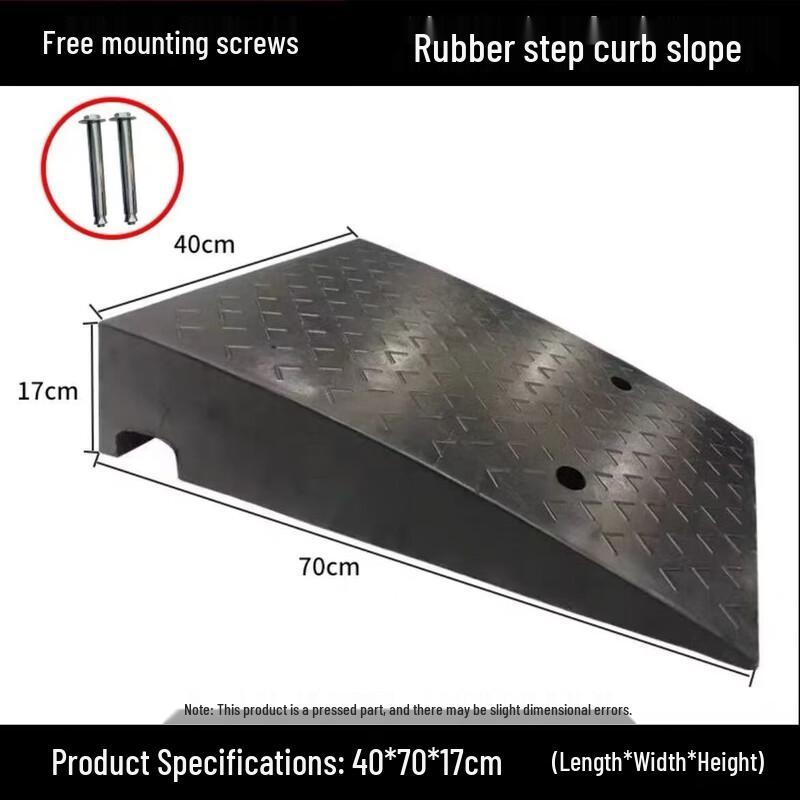 DAXTE Heavy-Duty Rubber Curb Ramp