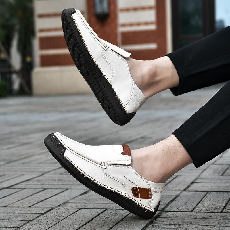 Herrskor Casual Bekväma Slip on Loafers Flats Mockasiner Promenad Höst Dropshipping