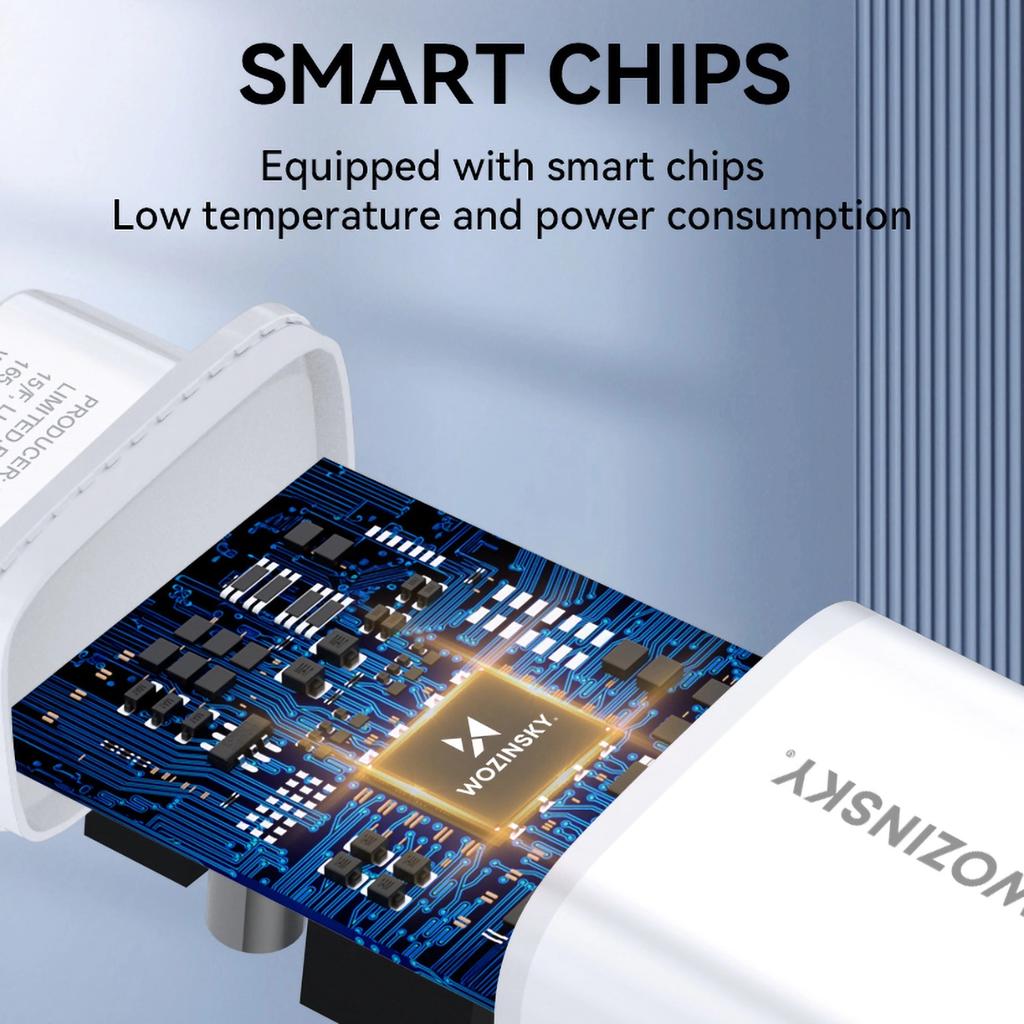 Ładowarka Sieciowa Wozinsky Cuwcw 2,4A 2 X Usb-A - Biała