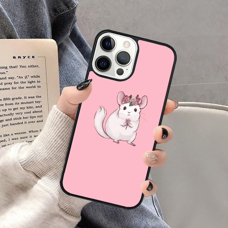Cute Cartoon Chinchilla Phone Case for iPhone 17 Air 16 16e 15 Plus for Apple 13 11 12 14 Pro Max Cover coque Shell