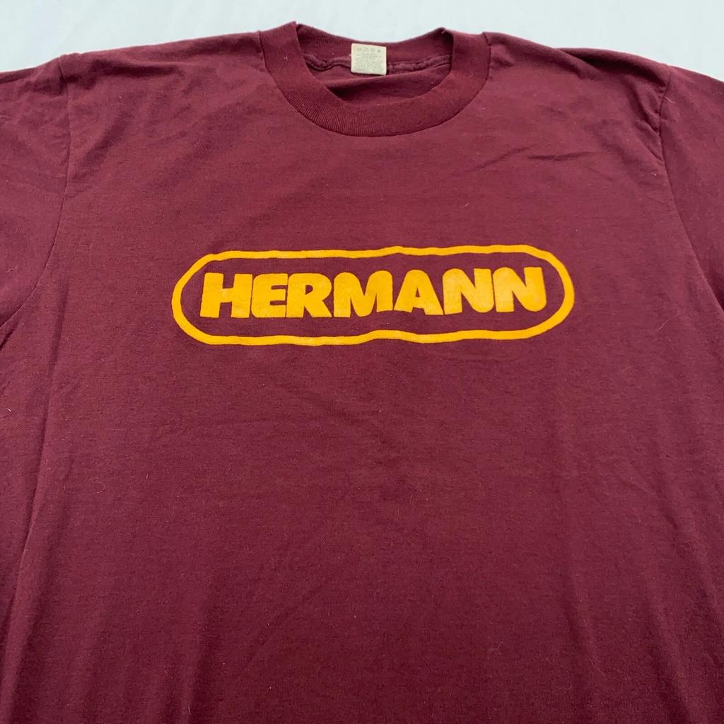 vintage 90s HERMANN TRUCKING T-Shirt MEDIUM trucker truck semi