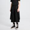 Unisex Black Japanese Wide-Leg Cropped Casual Pants