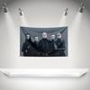 L-Lord of the lost Flag Rock Music Band Banner with Grommet HD Printing Tapestry Exhibition, Music Band Fans, Garage Decor