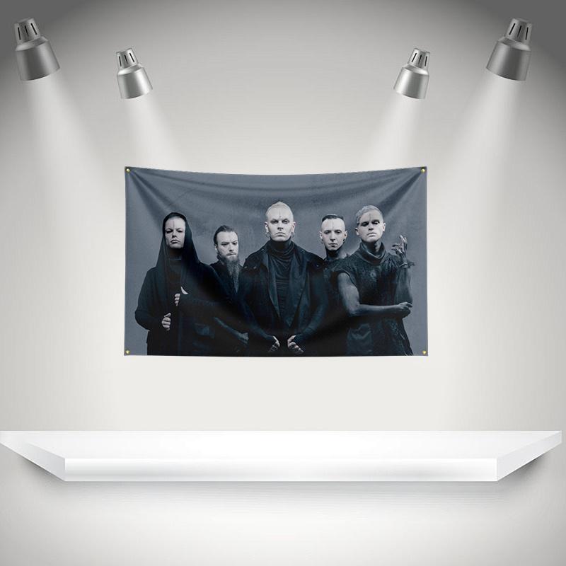 L-Lord of the lost Flag Rock Music Band Banner with Grommet HD Printing Tapestry Exhibition, Music Band Fans, Garage Decor