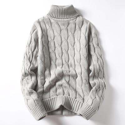 Nový podzimní a zimní silný teplý svetr Slim Fit Pánský svetr Pánský vícebarevný svetr Pletený svetr
