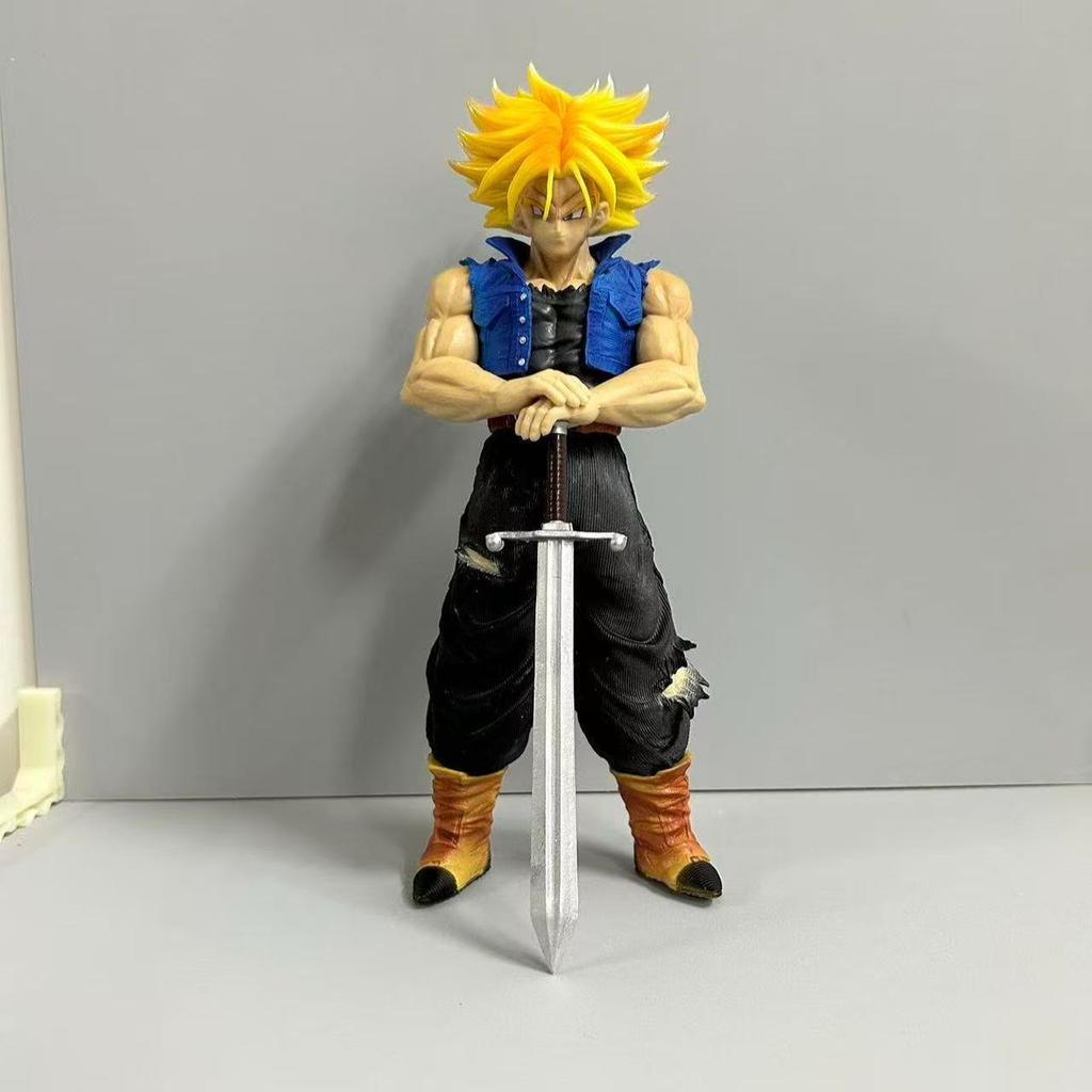Toys Model Anime Dragon Ball Z Trunks Figure Future Trunks Action Figures 25CMPVC Statue Collection for Gifts Children