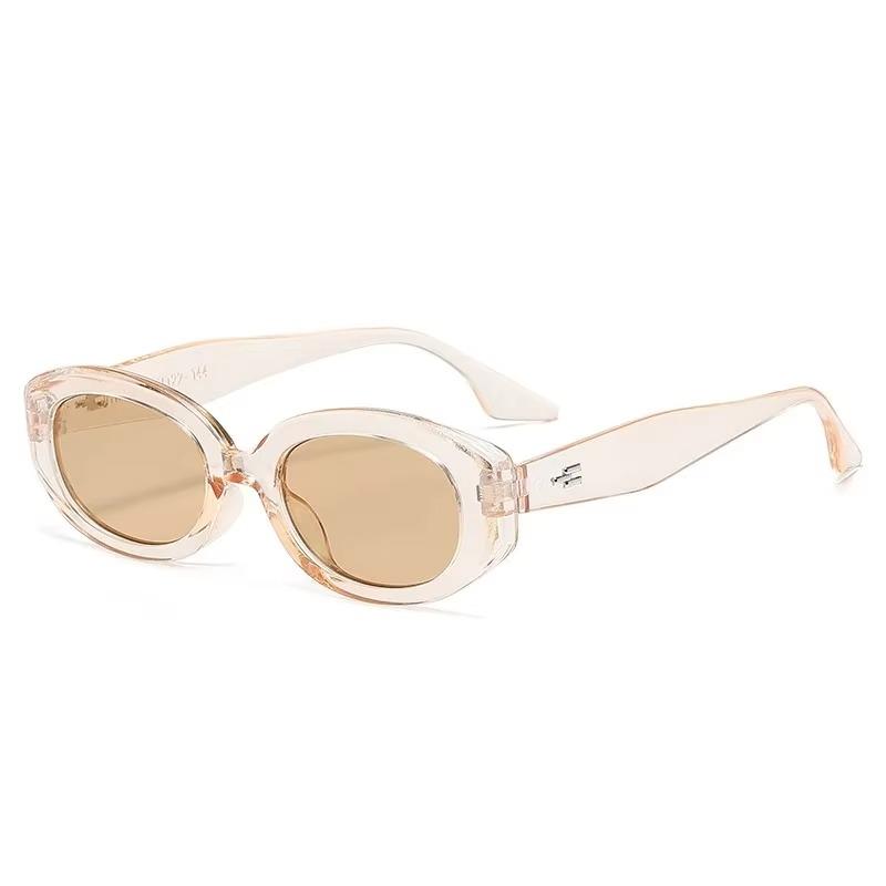 New Trend Sunglasses Women Men Oval Rice Nail Design Retro Casual Fashion Travel Sun Glasses for Female UV400