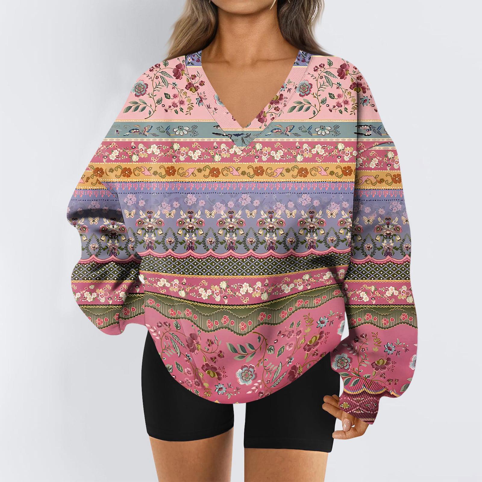 

Женская толстовка, спортивная фланелевая толстовка с длинным рукавом, повседневная толстовка с V-образным вырезом S