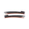 2×Carbon Fiber CD Seat Heat Console Sticker Trim For Mercedes Benz GLA CLA A-W