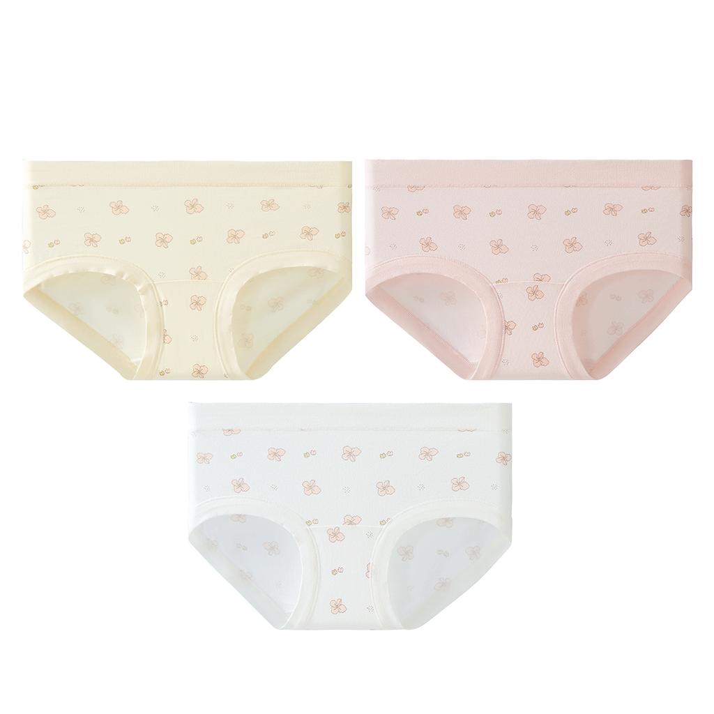 Yiershuang [10A Antibacterial] Women's Underwear, Class A Baby Cotton, Autumn And Winter Pure Cotton Crotch, Cute Girls' Triangle Panties
