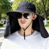 Versatile Sun Hat for Camping with Neck Flap, Breathable Wide Brim Fishing Hat, Summer Comfortable Cotton UV Protection Men Women Hiking Mountain