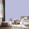 Checkerboard wallpaper blue, center blue for living room and bedroom 50x1000
