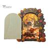 Decorative Baseboard Elf Door Wooden Halloween Decor, 2D Fairy Mouse Miniature Wall Autumn Theme Tale Ornaments Hanging, Rustic Shelf Ornament