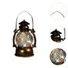 Christmas Music Box Figurine Portable Kids Gift Decor Lighted Globe Lantern