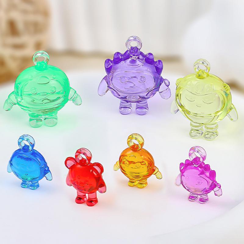 Acrylic Crystal Gem Cartoon Egg Pendant Toy