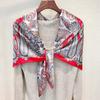 Beautiful And Atmospheric [Totem Red Waist Drum] Mulberry Silk Square Scarf Silk Scarf Shawl Woman
