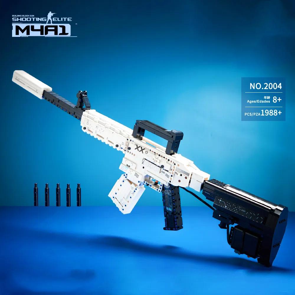 Non-Toxic 1988Ppcs Moc Electric Sniper Rifle Building Blocks Swat Military Weapon Assault Rifle Bullet Police Pistol Brick Kidstoys Gifts