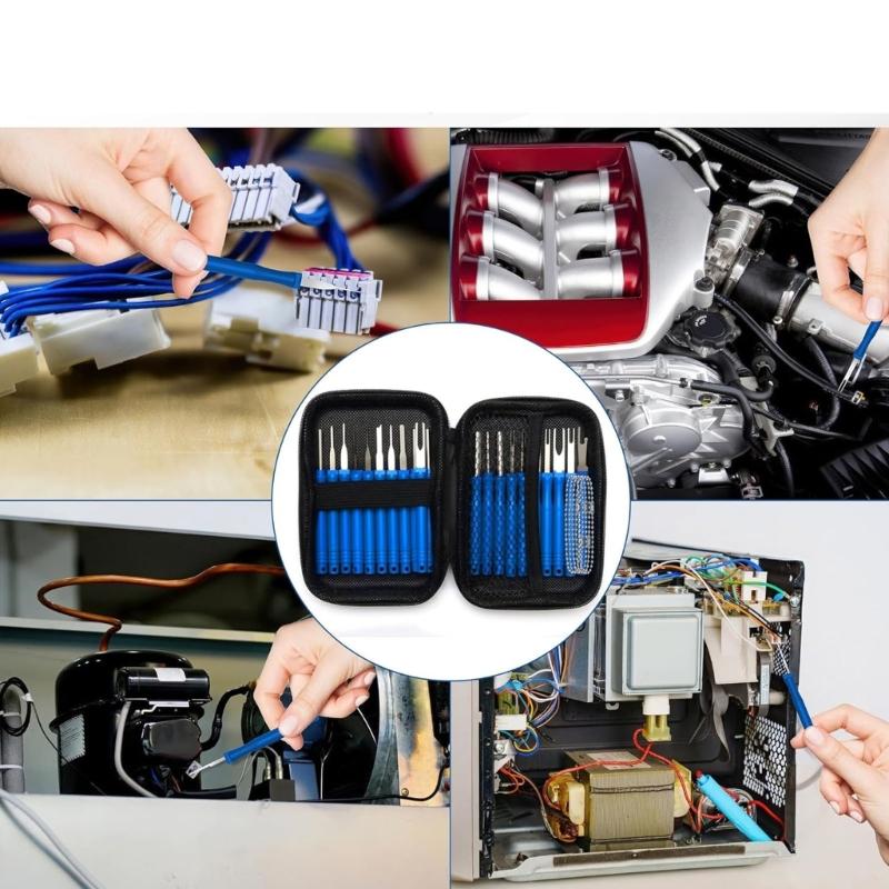 High Accuracy Aircraft Plugs Pin Extractor Kit Terminals Removal Tool Set Cfor Motorcycle & Auto Electrical Maintenance