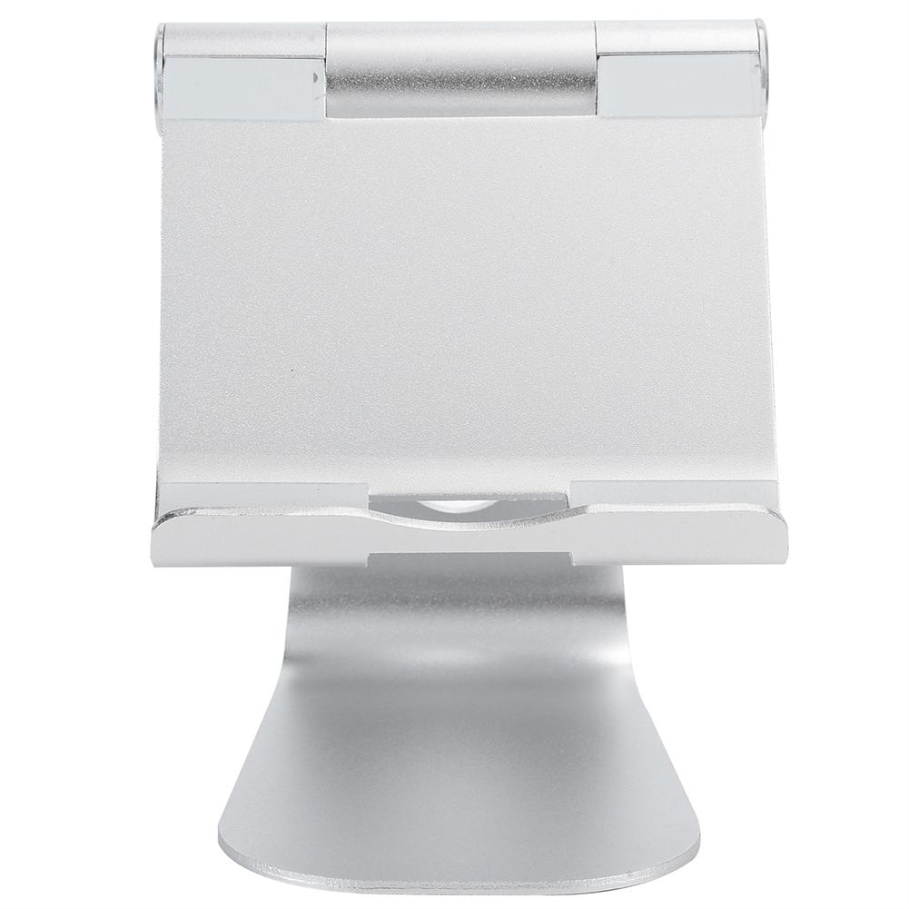 Universal Aluminum Alloy Desk Phone Stand Adjustable Bracket For Mobile Phone TabletSilver