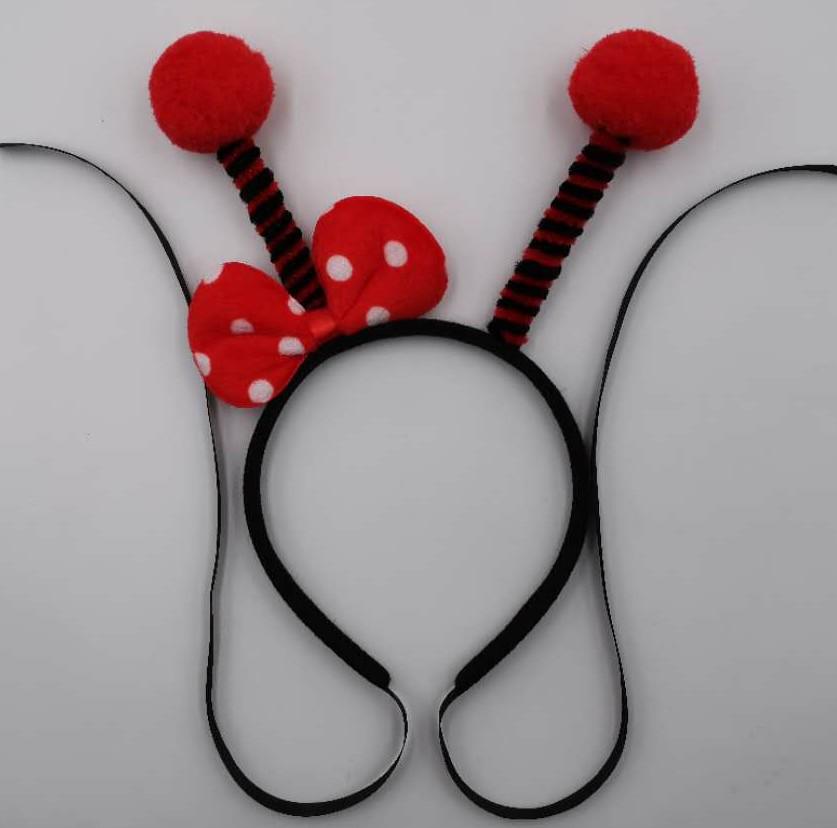 Bee Headband with Fluffy Ball Antennae for Kids & Adults