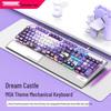 Langtu K1000MOA Mechanical Gaming Keyboard - Wired 104-Key Blue Switch, PBT Keys, for Esports & Office.