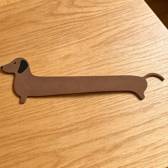DYS 2 Pezzi Segnalibro Cane Stampato 3D, Segnapagina Bassotto per Studenti, Segnalibro Cucciolo Carino Ufficio Scuola Lettura, Regalo Amanti