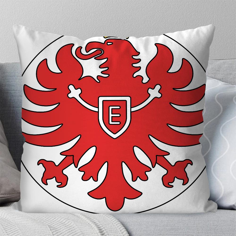 E-Eintracht-F-Frankfurt Наволочка Квадратная Подушка Спальня Диван Досуг Комфорт Подушка Автомобиль Гостиная Домашнее Украшение 40X40 18x18Inch
