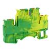 Terminal Block for DIN Rail 2.5mm2 2-Tier 4-Wire Yellow-Green PE