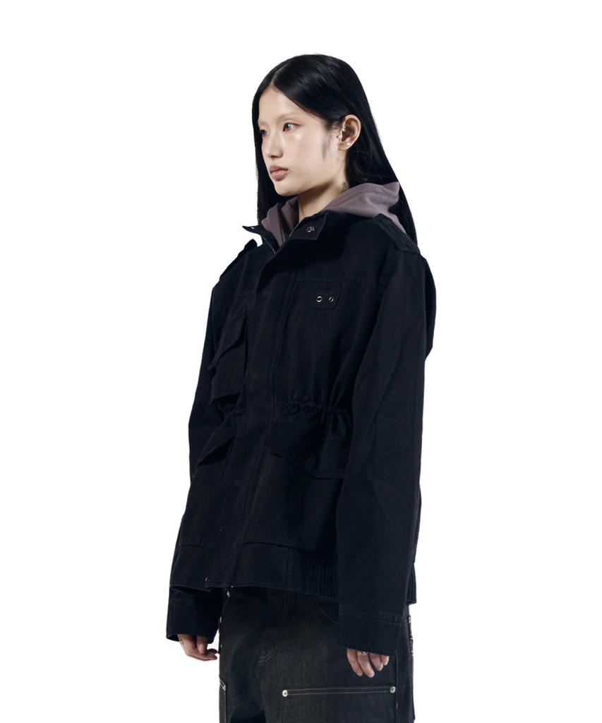 Aakam Nova Drawstring Field Jacket (Black)