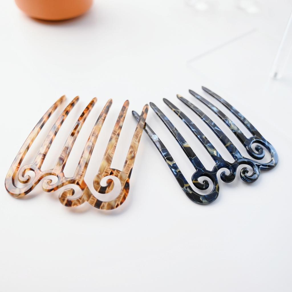 Haarkämme für Frauen und Mädchen Hochwertige Acetat Haaraccessoires Geschenk Kopfschmuck Französische Mode Haarspangen