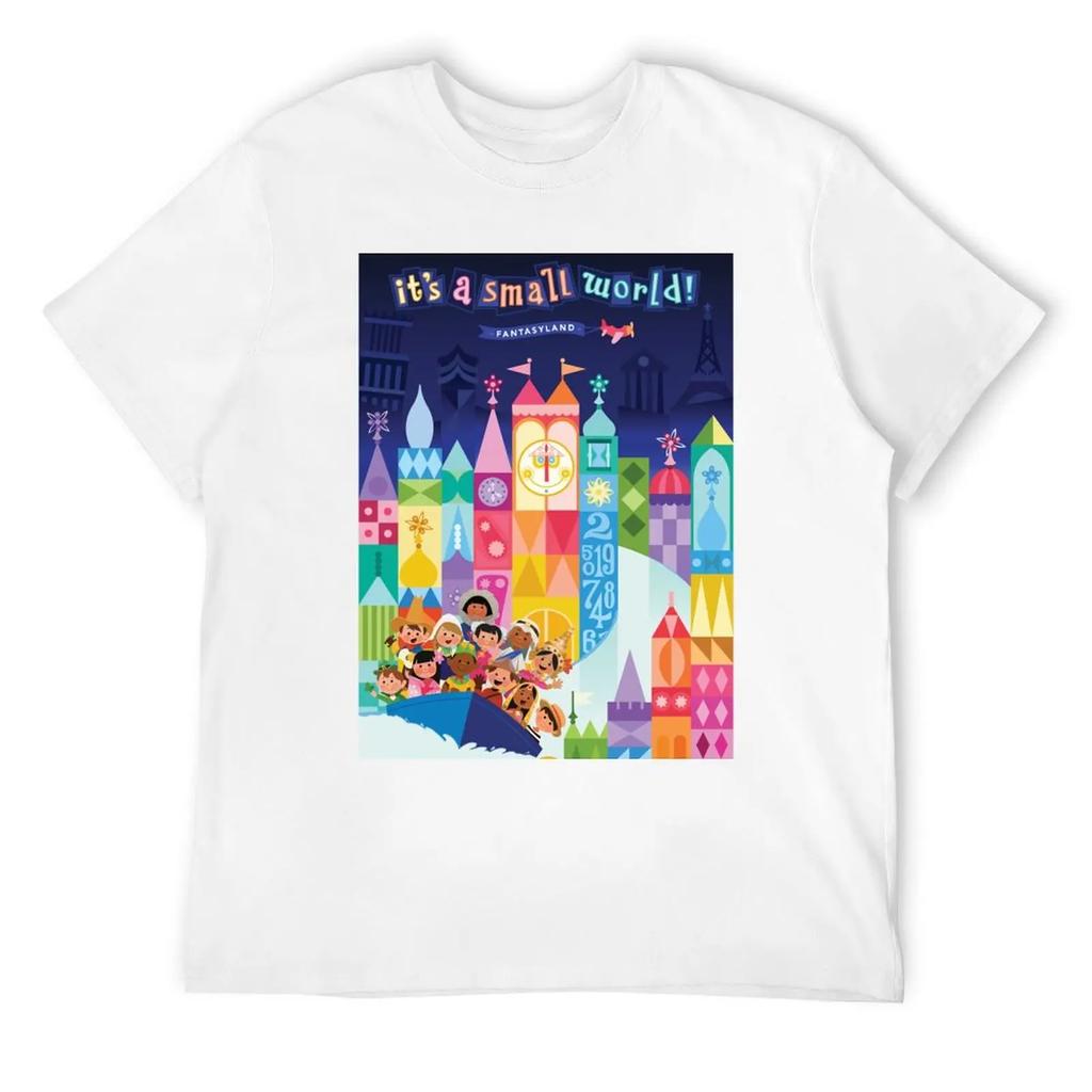 It's A Small World Fantasyland T-Shirt Für Einen Jungen Vintage Grafik T-Shirt Herren T-Shirt