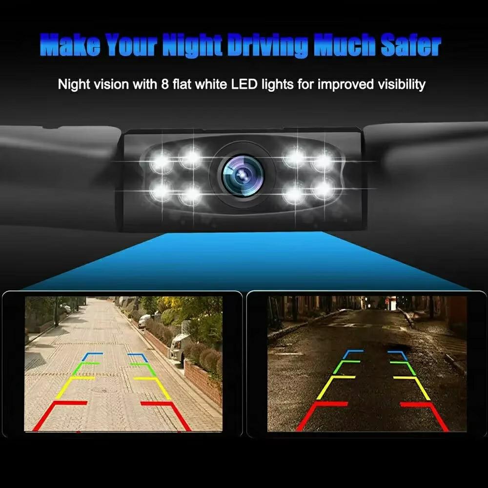 License Plate Frame Car Camera HD Infrared Night Vision Rear View Reversing Camera for Sedan SUV Truck RV