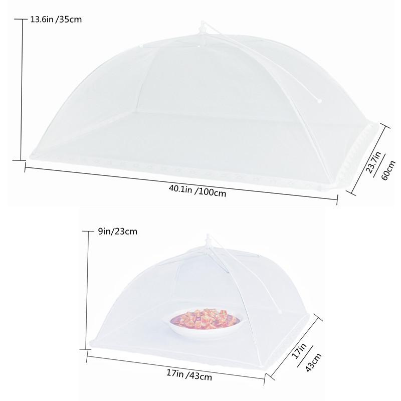 Vegetable cover Large rectangular food cover foldable mesh fly proof insect-proof vegetable cover table cover