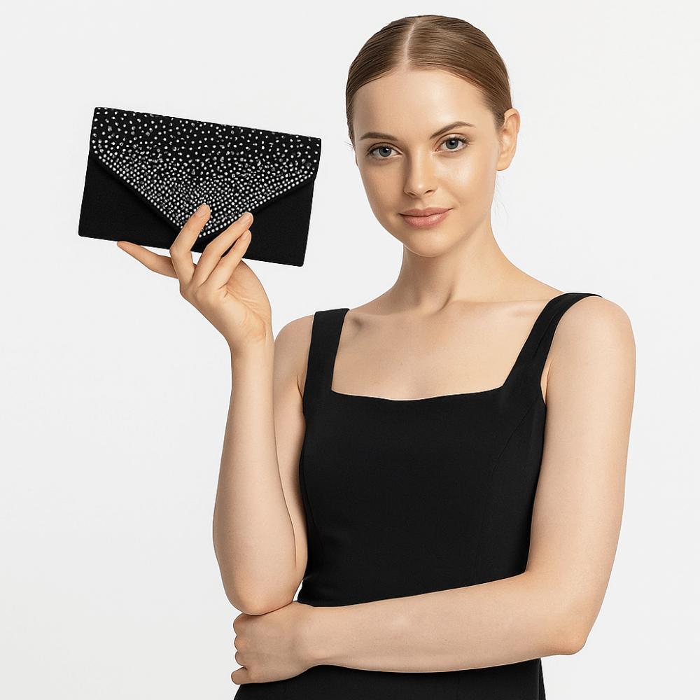Large Capacity Women Evening Handbag Chain Wedding Clutch Lightweight Crossbody Bag Dinner