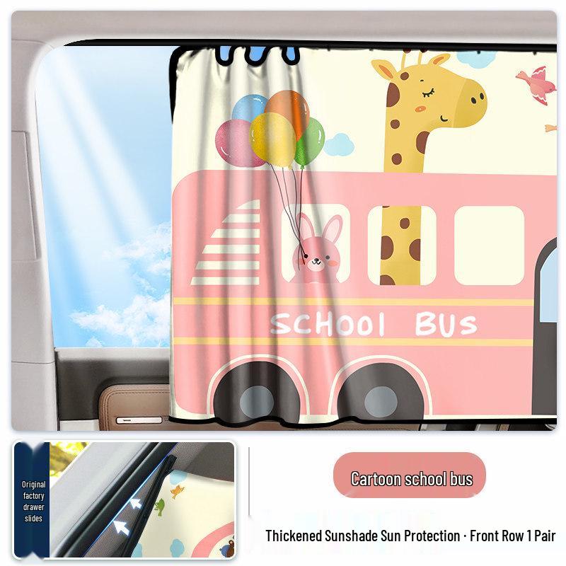 Magnetic Car Sunshade Curtains for Privacy and Safety - No Installation Needed