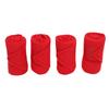 4 Pcs Horse Leg Wraps Soft Fleece Protective Horse Polo Leg Bandage Equestrian Supplies Red