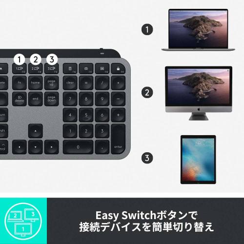 Logitech Advanced Wireless Illuminated Keyboard KX800M MX KEYS for Mac Rechargeable US Layout bluetooth Unifying iPad Wireless Wireless Keyboard Thin