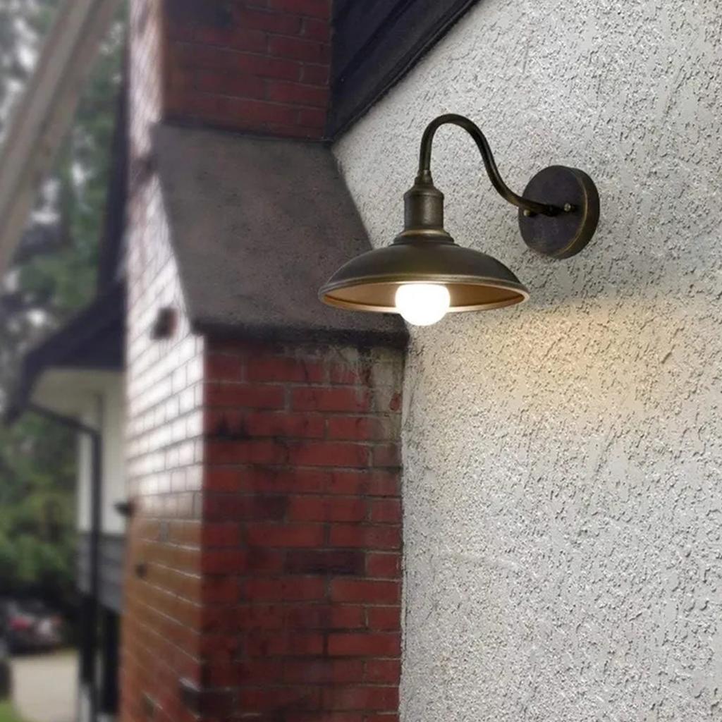 Outdoor Waterproof Wall Light Vintage Iron Art Wall Lamp with Adjustable Arm for Porch Garden Patio Corridor Lighting